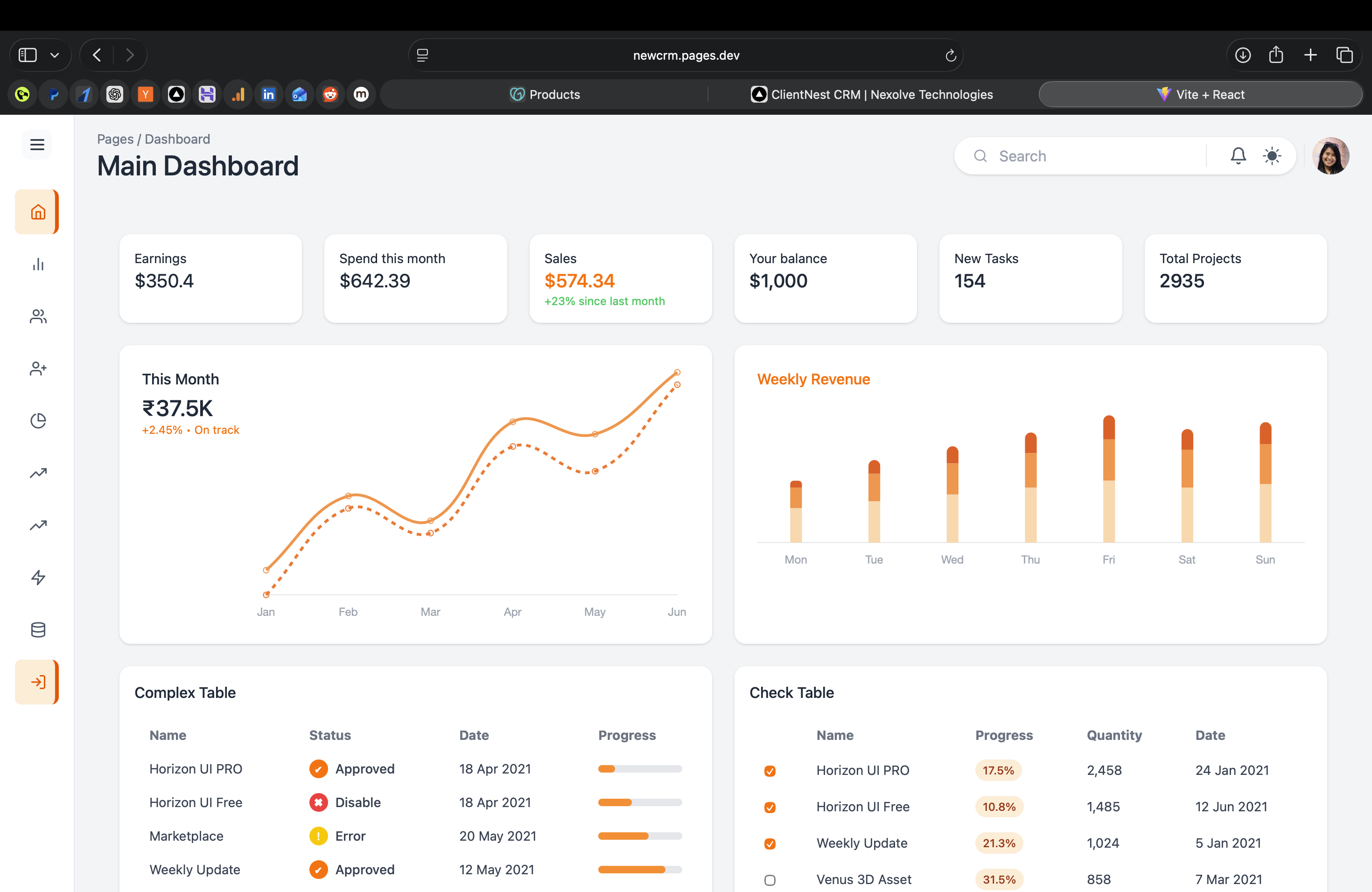 ClientNest CRM screenshot 1